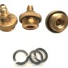 Mid-West Instrument Quick Connect Backflow Test Cock Adapters - 3/4" NPT x 1/4" Flare, Set of 3