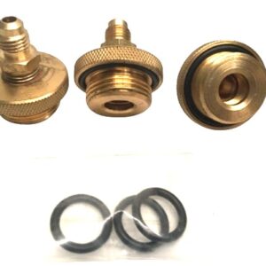 Mid-West Instrument Quick Connect Backflow Test Cock Adapters - 3/4" NPT x 1/4" Flare, Set of 3