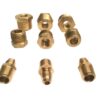 Mid-West Instrument Backflow Test Standard NPT Adapter Fitting Kit, Set of 9
