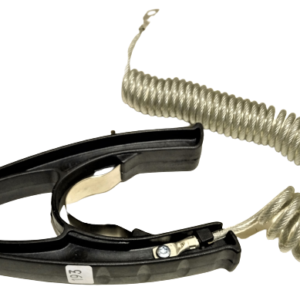 SparkSafe - Static Grounding Clamp With or Without 2.5m Clear Spiral Cable