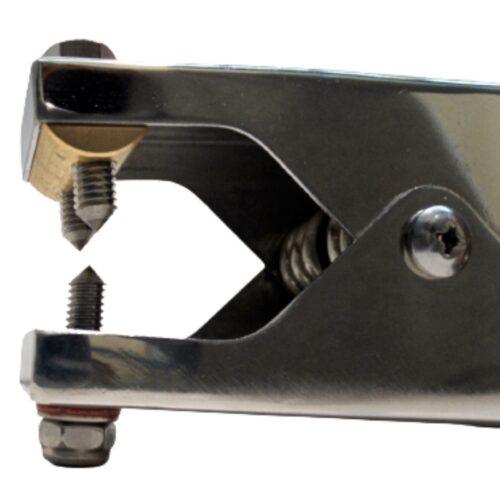 CMC Alptec Dual SC-05 ATEX CE Approved Stainless Steel Grounding Clamps with 1m Stainless Steel Cable , MOD