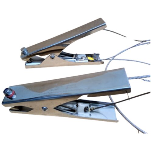 CMC Alptec Dual SC-05 ATEX CE Approved Stainless Steel Grounding Clamps with 1m Stainless Steel Cable , MOD