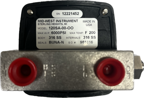 Mid-West Instrument DP Gauge Model 120SA-00-OO – from 25 to 700 kPa