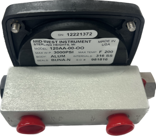 Mid-West Instrument DP Gauge Model 120AA-00-OO – from 25 to 700 kPa