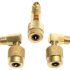 Mid West 90° Swivel Quick Connect Backflow Adapters for Male Test Cocks, Set of