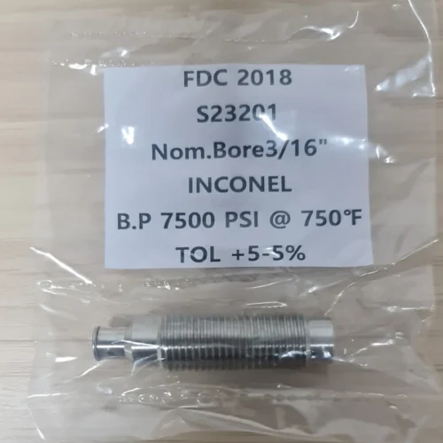 Extruder Bursting Disc in a Package